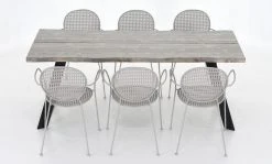 Envy Triangel-Melena 6-hengen Ruokailuryhmä Savunharmaa/musta -4Living Store Veke Triangel Melena 6 hengen ruokailuryhma savunharmaa musta 8 2