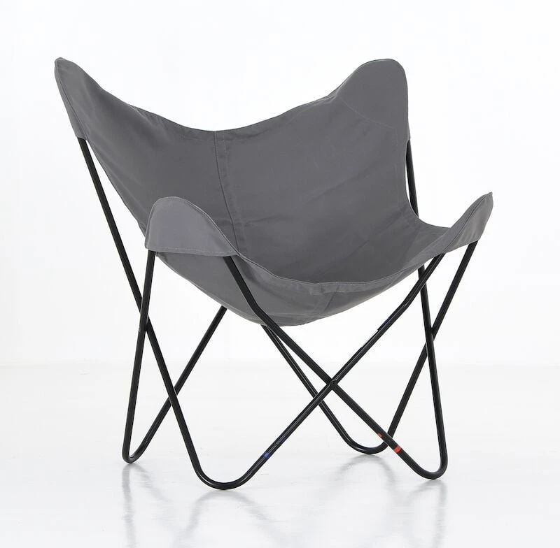 Varax Lepakkotuoli Vaaleanharmaa Kangas Mustalla Jalalla 4 Varax Lepakkotuoli Vaaleanharmaa Kangas Mustalla Jalalla - Image 4