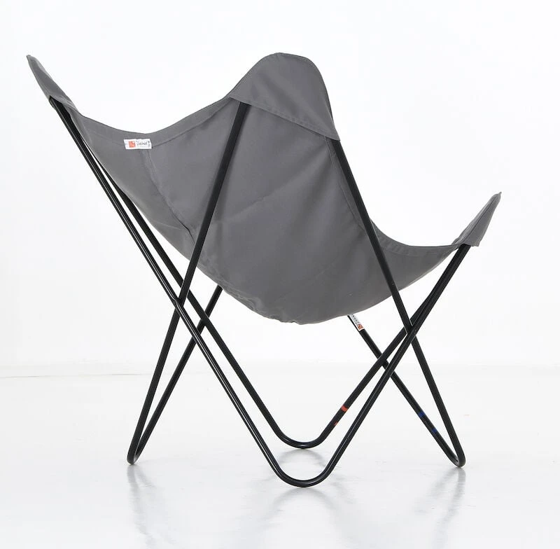 Varax Lepakkotuoli Vaaleanharmaa Kangas Mustalla Jalalla 2 Varax Lepakkotuoli Vaaleanharmaa Kangas Mustalla Jalalla - Image 2