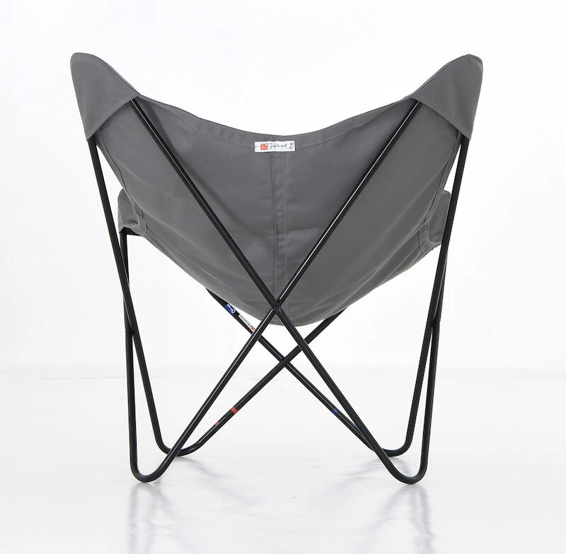 Varax Lepakkotuoli Vaaleanharmaa Kangas Mustalla Jalalla 3 Varax Lepakkotuoli Vaaleanharmaa Kangas Mustalla Jalalla - Image 3