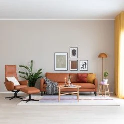 Veke Aava Mekanismituoli Konjakki 7011 Nahka, Musta Elegance Jalka -4Living Store aava mekanismituoli konjakki web 2