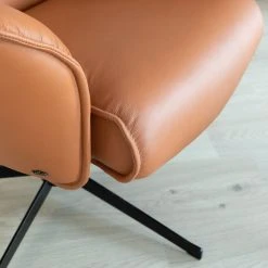 Veke Aava Mekanismituoli Konjakki 7011 Nahka, Musta Elegance Jalka -4Living Store aava mekanismituoli konjakki web 9