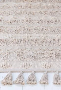 Veke Amalia Puuvillamatto 70x120 Cm Luonnonvalkoinen