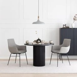 Rowico Lowell Tuoli Kangasverhoiltu Harmaa/musta