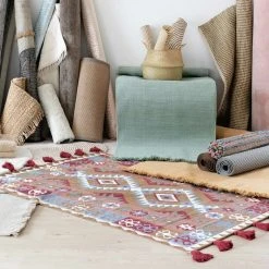 Veke Armi Puuvillamatto 140x200 Cm Beige/terra -4Living Store armi puuvillamatto