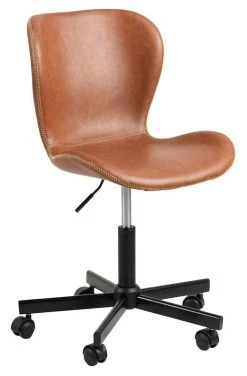 Ei Brändiä Batilda Työtuoli Ruskea PU-keinonahka Brandy 691B 9 Ei Brändiä Batilda Työtuoli Ruskea PU-keinonahka Brandy 691B -4Living Store batilda tyotuoli ruskea keinonahka 6