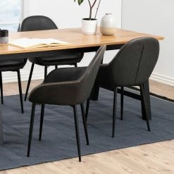 Ei Brändiä Candis Tuoli Harmaa PU-keinonahka Dove FPU-11 9 Ei Brändiä Candis Tuoli Harmaa PU-keinonahka Dove FPU-11 -4Living Store candis ruokapoydan tuoli harmaa keinonahka 1.2