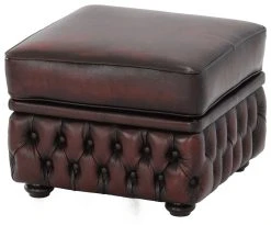 Veke Chesterfield Rahi 56x56x41cm Punaruskea Rub-off Nahka, Wenge Jalat 9 Veke Chesterfield Rahi 56x56x41cm Punaruskea Rub-off Nahka, Wenge Jalat -4Living Store chesterfield rahi punaruskea nahka 0 1