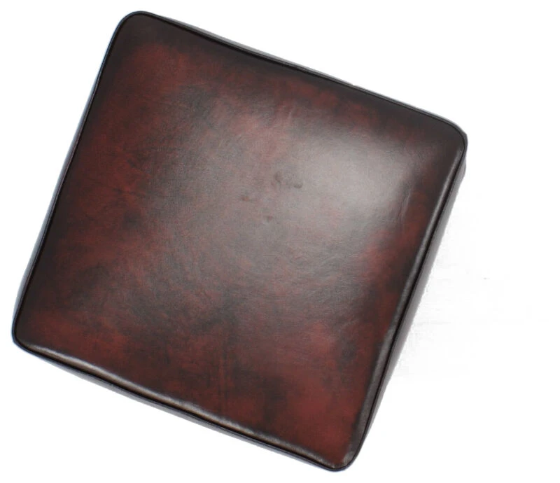 Veke Chesterfield Rahi 56x56x41cm Punaruskea Rub-off Nahka, Wenge Jalat 2 Veke Chesterfield Rahi 56x56x41cm Punaruskea Rub-off Nahka, Wenge Jalat - Image 2