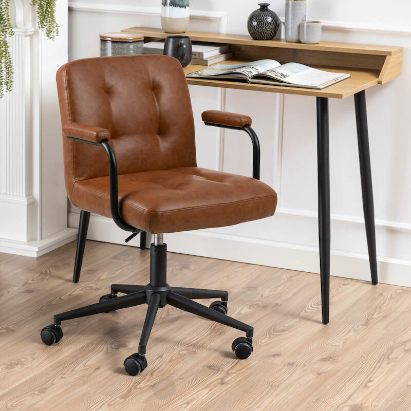 Cosmo Työtuoli Ruskea PU-keinonahka Brandy 691B 3 Cosmo Työtuoli Ruskea PU-keinonahka Brandy 691B - Image 3