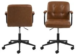 Cosmo Työtuoli Ruskea PU-keinonahka Brandy 691B 9 Cosmo Työtuoli Ruskea PU-keinonahka Brandy 691B -4Living Store cosmo tyotuoli ruskea pu nahkaverhoiltu 8