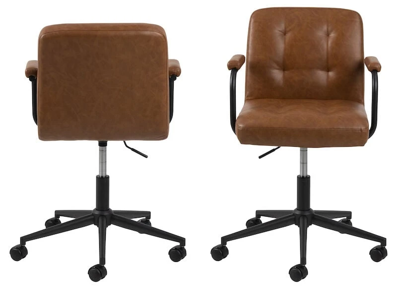 Cosmo Työtuoli Ruskea PU-keinonahka Brandy 691B 4 Cosmo Työtuoli Ruskea PU-keinonahka Brandy 691B - Image 4
