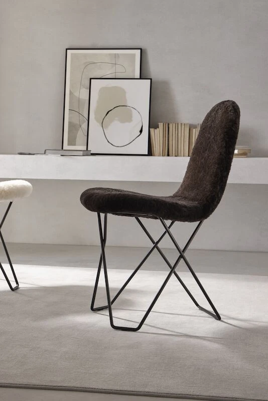 Cuero Design Cactus Tuoli Musta Lampaantalja/musta 3 Cuero Design Cactus Tuoli Musta Lampaantalja/musta - Image 3