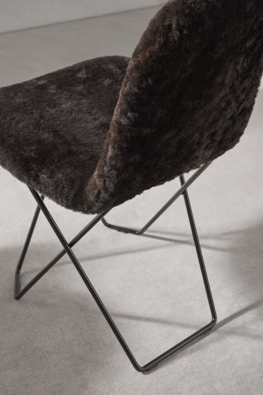 Cuero Design Cactus Tuoli Musta Lampaantalja/musta 5 Cuero Design Cactus Tuoli Musta Lampaantalja/musta - Image 5