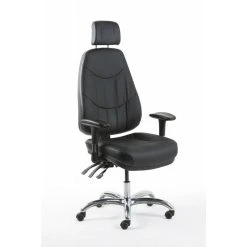 Director 04 Työtuoli Musta Nahka