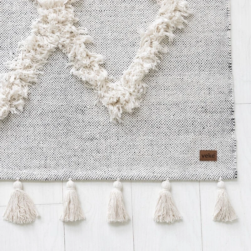 Veke Dyyni Puuvillamatto 60x120 Cm Valkoinen 2 Veke Dyyni Puuvillamatto 60x120 Cm Valkoinen - Image 2