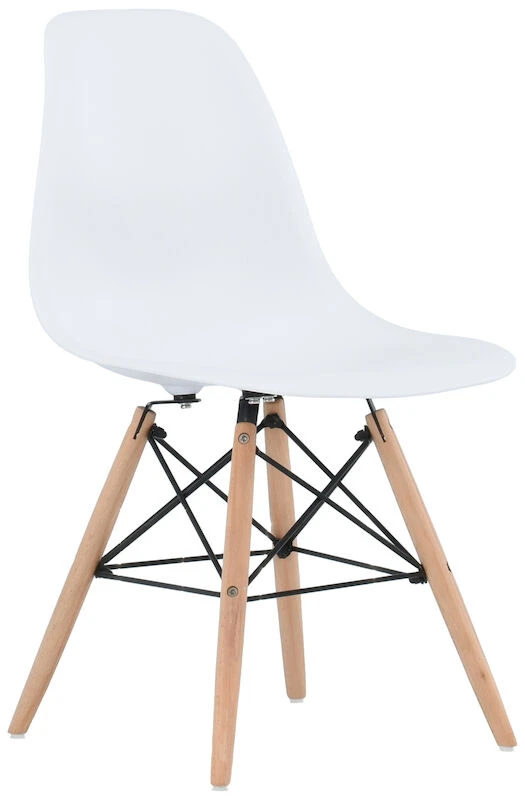 Veke Elea Tuoli Valkoinen, Luonnonväriset Jalat 4 Veke Elea Tuoli Valkoinen, Luonnonväriset Jalat - Image 4