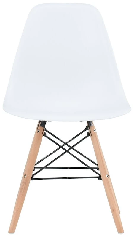 Veke Elea Tuoli Valkoinen, Luonnonväriset Jalat 3 Veke Elea Tuoli Valkoinen, Luonnonväriset Jalat - Image 3