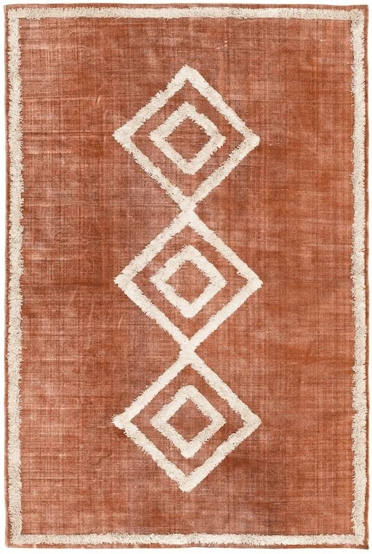 Fanni K Klaani Puuvillamatto 70x140 Cm Terrakotta 2 Fanni K Klaani Puuvillamatto 70x140 Cm Terrakotta - Image 2