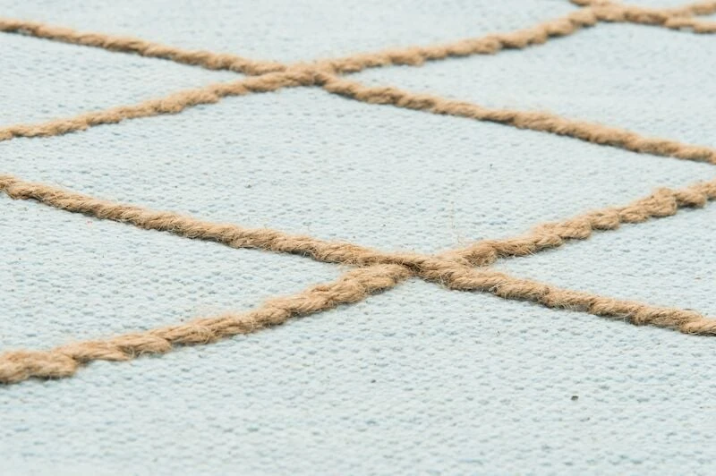 Fanni K Sarastus Puuvillamatto 140x200 Cm Vaaleansininen 4 Fanni K Sarastus Puuvillamatto 140x200 Cm Vaaleansininen - Image 4