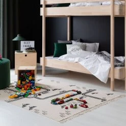 Mattokymppi Hapsu Liikennematto Luonnonvalkoinen/musta 100x150 Cm -4Living Store hapsu liikkennematto luonnonvalkoinen musta 133x190cm web 3