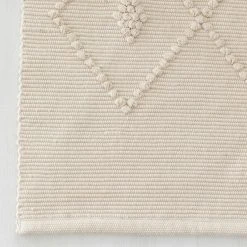 Veke Hiutale Puuvillamatto 80x150 Cm Luonnonväri -4Living Store hiutale puuvillamatto web 4