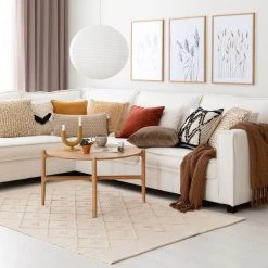 Veke Hiutale Puuvillamatto 80x150 Cm Luonnonväri