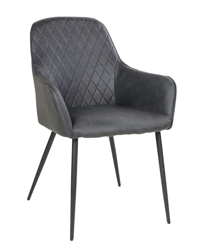 House Nordic Harbo Nojatuoli, Harmaa PU-keinonahka 3 House Nordic Harbo Nojatuoli, Harmaa PU-keinonahka - Image 3