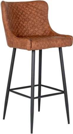 House Nordic Dallas Baarituoli PU Vintage Ruskea