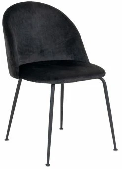 House Nordic Geneve Tuoli, Sininen Sametti, Mustat Jalat 5 House Nordic Geneve Tuoli, Sininen Sametti, Mustat Jalat -4Living Store house nordic geneve tuoli musta sametti
