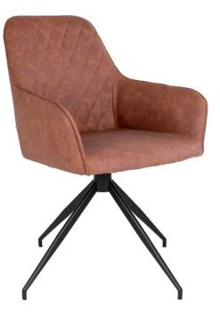 House Nordic Harbo Tuoli Kääntyvä, Ruskea PU-keinonahka 9 House Nordic Harbo Tuoli Kääntyvä, Ruskea PU-keinonahka -4Living Store house nordic harbo kaantuva tuoli ruskea