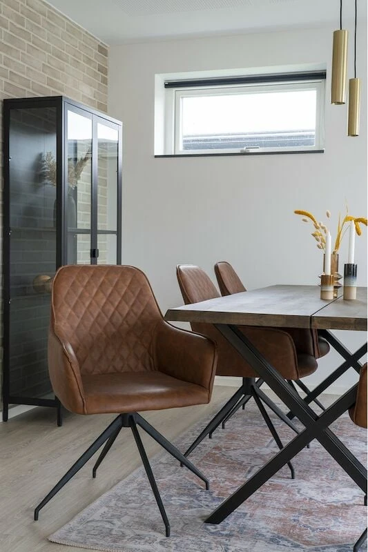 House Nordic Harbo Tuoli Kääntyvä, Ruskea PU-keinonahka 2 House Nordic Harbo Tuoli Kääntyvä, Ruskea PU-keinonahka - Image 2