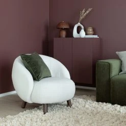 House Nordic Savona Nojatuoli Keinotekoinen Lampaannahka Valkoinen -4Living Store house nordic savona nojatuoli web 6