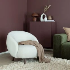 House Nordic Savona Nojatuoli Keinotekoinen Lampaannahka Valkoinen -4Living Store house nordic savona nojatuoli web 7