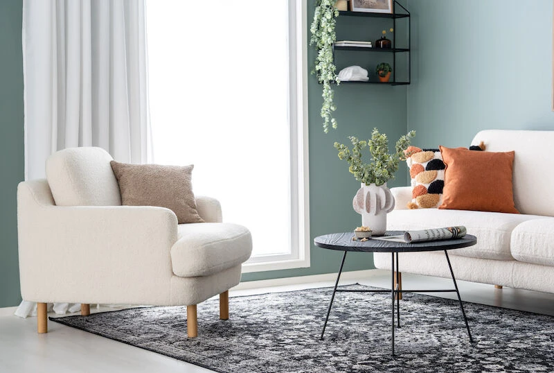 Veke Jäkälä Nojatuoli Luonnonvalkoinen Himalaya 904, öljytty Tammi Jalat 6 Veke Jäkälä Nojatuoli Luonnonvalkoinen Himalaya 904, öljytty Tammi Jalat - Image 6