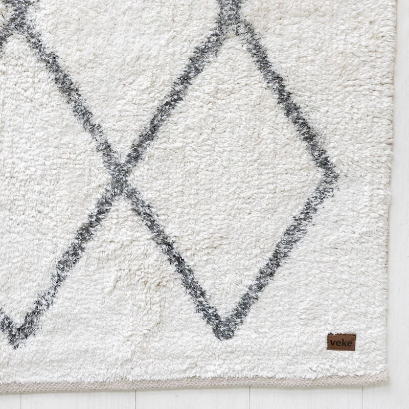Veke Joki Puuvillamatto 60x120 Cm Valkoinen 1 Veke Joki Puuvillamatto 60x120 Cm Valkoinen