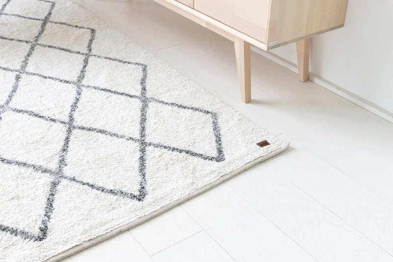 Veke Joki Puuvillamatto 60x120 Cm Valkoinen 2 Veke Joki Puuvillamatto 60x120 Cm Valkoinen - Image 2