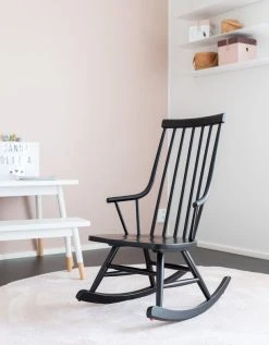 Veke Kaari Lasten Keinutuoli Musta