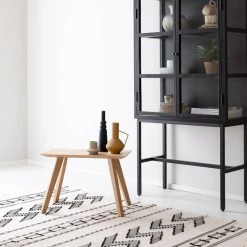 Veke Kaiku Puuvillamatto 80x150 Cm Luonnonväri/musta 9 Veke Kaiku Puuvillamatto 80x150 Cm Luonnonväri/musta -4Living Store kaiku matto