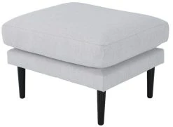 Veke Kajo Rahi 70x60 Cm Vaaleanharmaa Melva 83 Kangas, Mustat Jalat