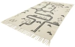 Mattokymppi Hapsu Liikennematto Luonnonvalkoinen/musta 100x150 Cm -4Living Store liikennematto interioori