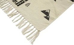 Mattokymppi Hapsu Liikennematto Luonnonvalkoinen/musta 100x150 Cm -4Living Store liikennematto kulma