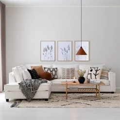 Fanni K Artemis Puuvillamatto 70x140 Cm Luonnonvalkoinen/musta