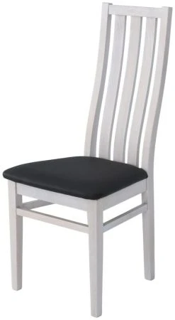 Lumi Tuoli Valkolakattu Tammi, Musta PU-keinonahka Istuin -4Living Store lumi tuoli valkolakattu tammi 02