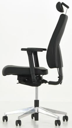 Veke Office 50 Työtuoli Musta Nahka 10 Veke Office 50 Työtuoli Musta Nahka -4Living Store office50 tyotuoli mustanahka