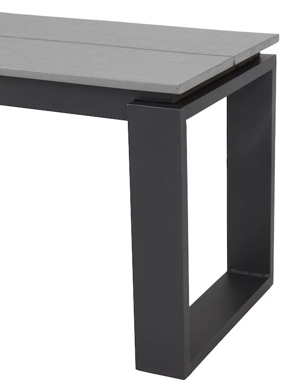 Outfit Martinus Penkki 180x36 Cm Musta Alumiini/harmaa Polywood 2 Outfit Martinus Penkki 180x36 Cm Musta Alumiini/harmaa Polywood - Image 2