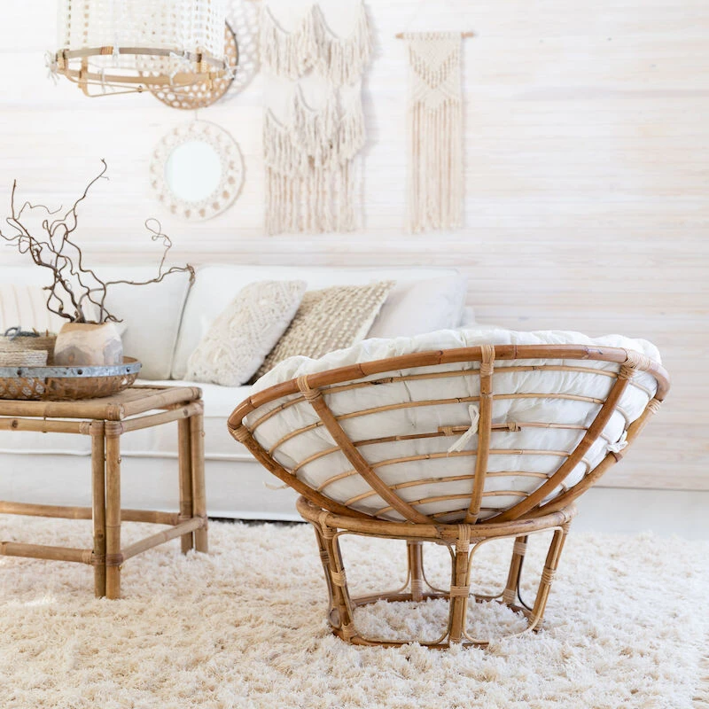 Veke Pesä Korituoli Luonnonväri Rottinki, Ilman Pehmustetta 1 Veke Pesä Korituoli Luonnonväri Rottinki, Ilman Pehmustetta