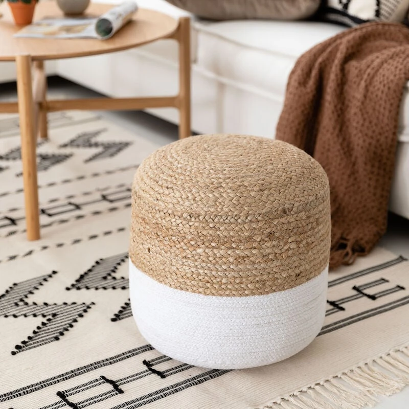 Veke Poiju Pyöreä Rahi Ø40 Cm Luonnonväri/valkoinen 1 Veke Poiju Pyöreä Rahi Ø40 Cm Luonnonväri/valkoinen