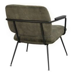 Rowico Prescott Lounge Tuoli Vihreä Sametti/musta Metalli -4Living Store prescott tuoli vihrea4