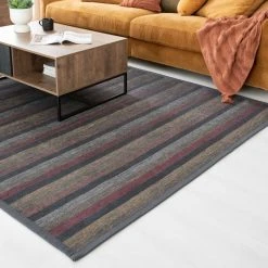 Veke Retro Kaksipuolinen Puuvillamatto Musta 140x200 Cm